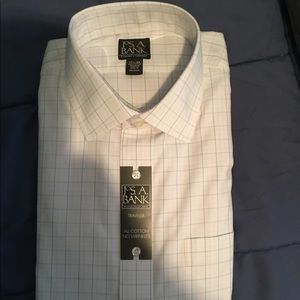 Joseph A. Bank Pink Plaid Dress Shirt